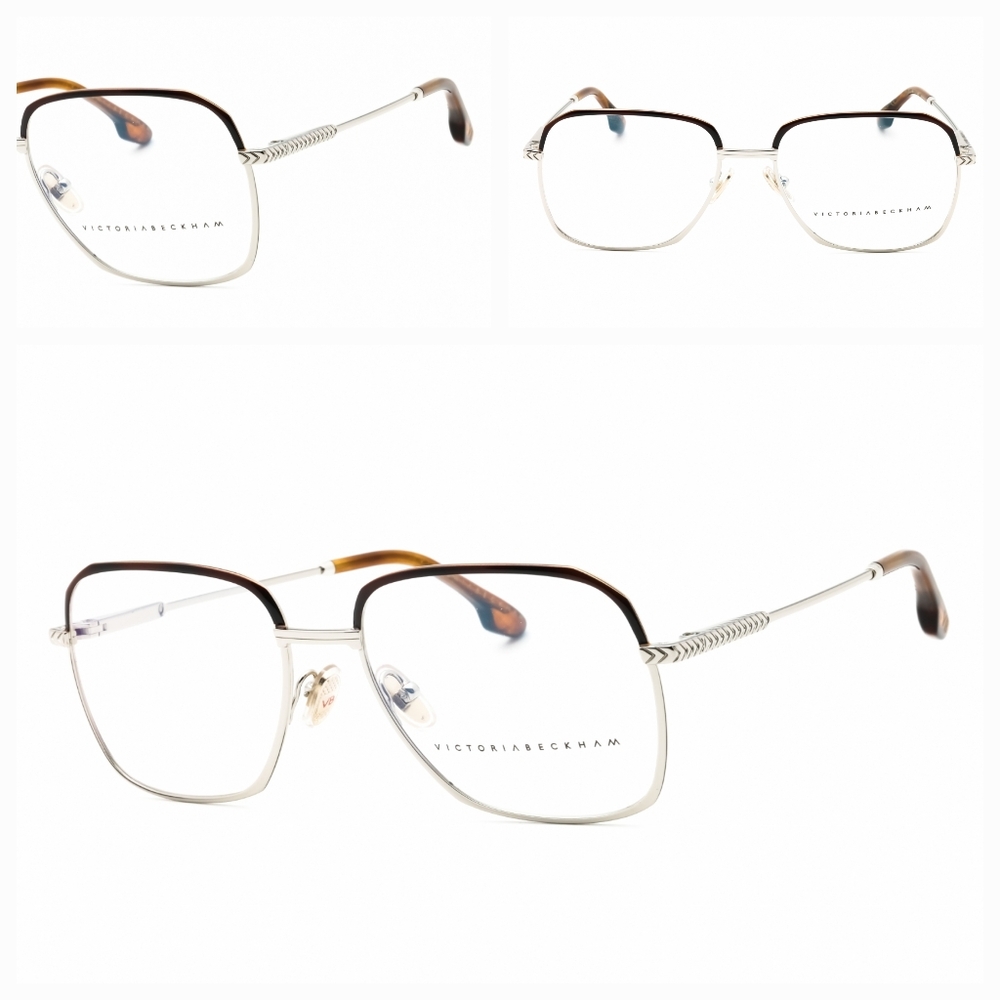 Victoria Beckham Silver Black Eyeweare Fram